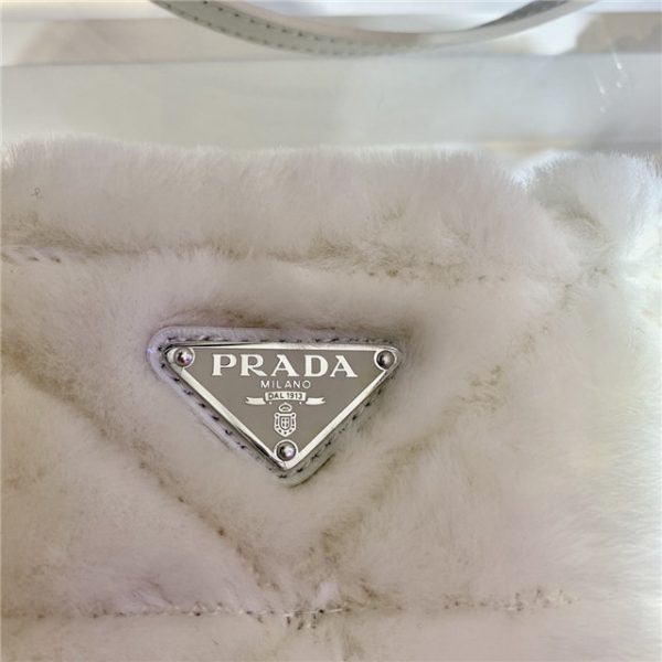 Prada Quilted Shearling Tote Bag (Varied Colors) 1BG378 - Image 34