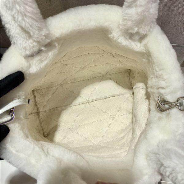 Prada Quilted Shearling Tote Bag (Varied Colors) 1BG378 - Image 37
