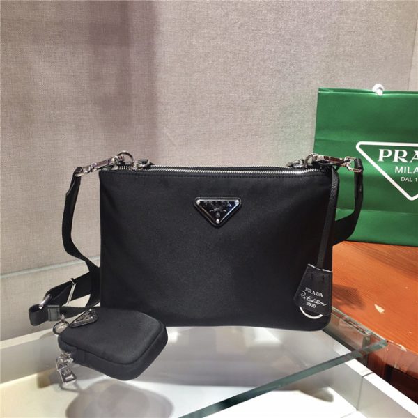 Prada Nylon Re-Edition 2000 Shoulder Bag Black 1BH046 - Image 2
