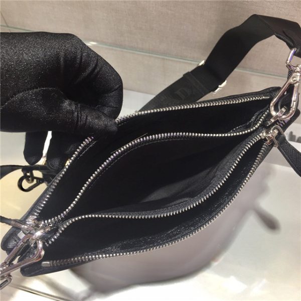 Prada Nylon Re-Edition 2000 Shoulder Bag Black 1BH046 - Image 10