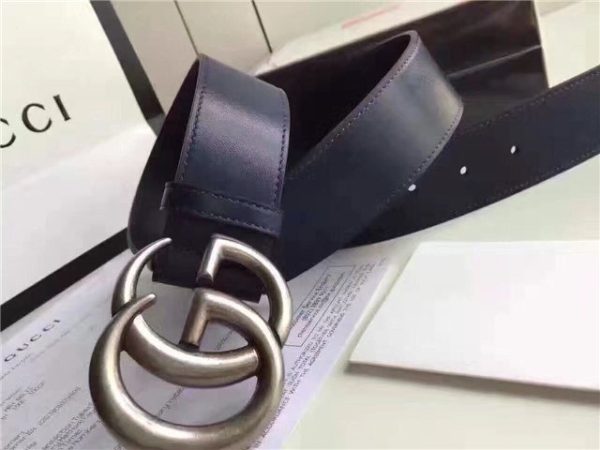 Gucci Leather Belt Replica with Double G Buckle (Varied Colors) - Image 30