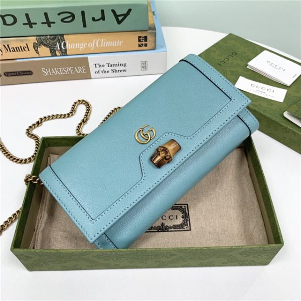 Gucci Diana Chain Wallet With Bamboo (Varied Colors) - Image 12