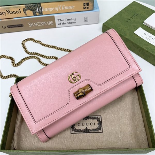 Gucci Diana Chain Wallet With Bamboo (Varied Colors) - Image 38