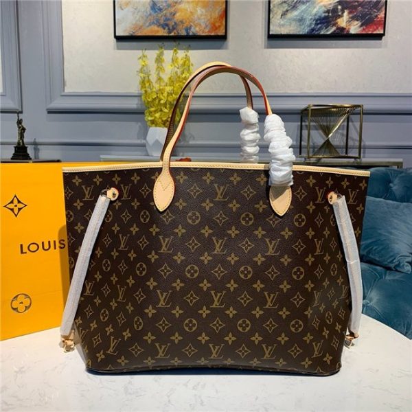 Louis Vuitton Monogram Neverfull Replica GM Beige M40990-Beige