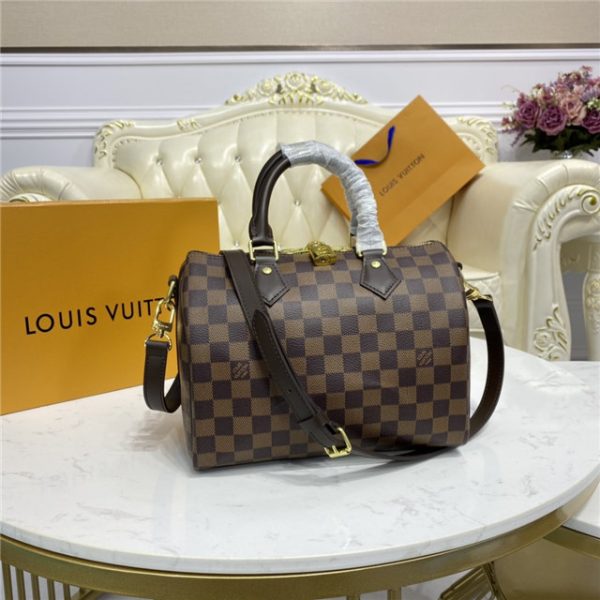 Louis Vuitton Speedy Bandouliere 25 Damier Ebene Cherry N41368