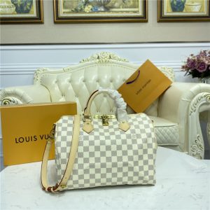Louis Vuitton Speedy Replica Bandouliere 30 Damier Azur N41373
