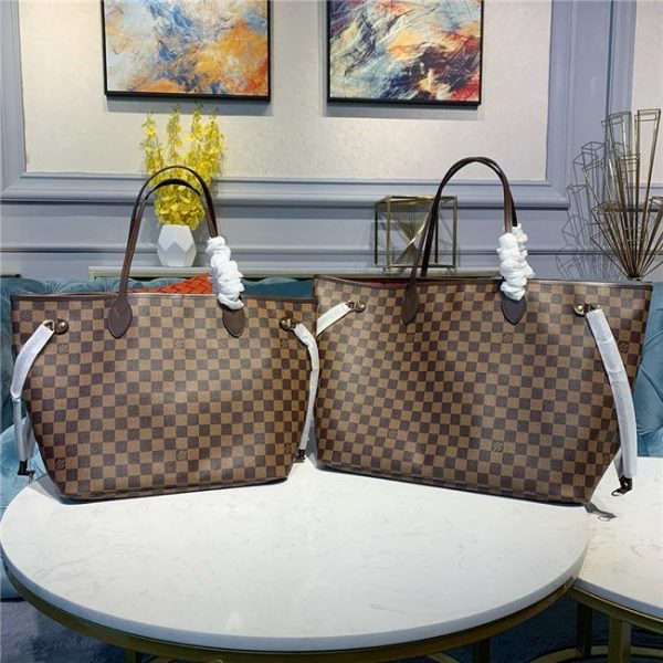 Louis Vuitton Damier Fake Neverfull MM Red N41358 - Image 11
