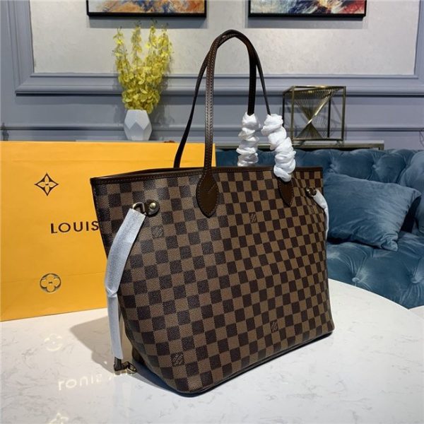 Louis Vuitton Damier Fake Neverfull MM Red N41358 - Image 3