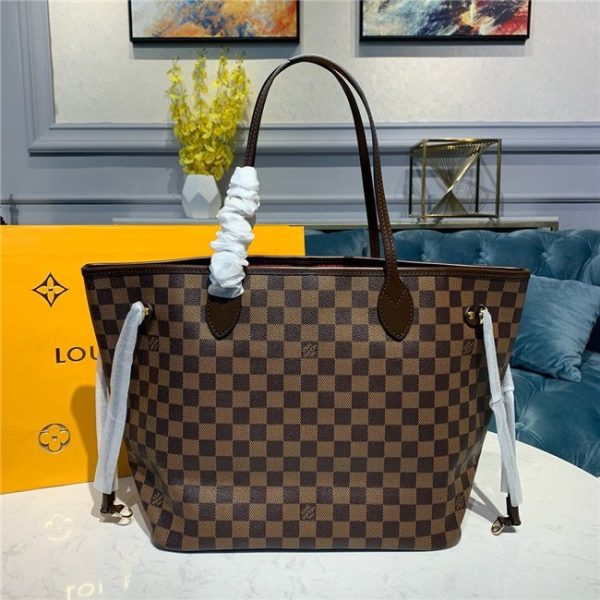 Louis Vuitton Damier Fake Neverfull MM Red N41358 - Image 4