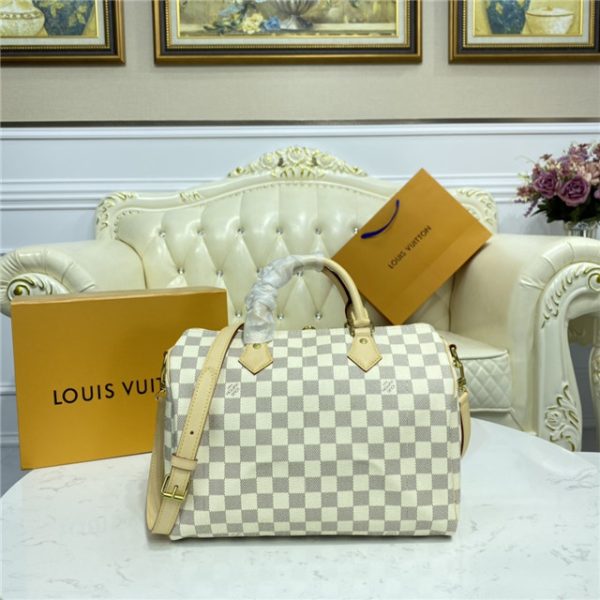 Louis Vuitton Speedy Replica Bandouliere 30 Damier Azur N41373 - Image 4