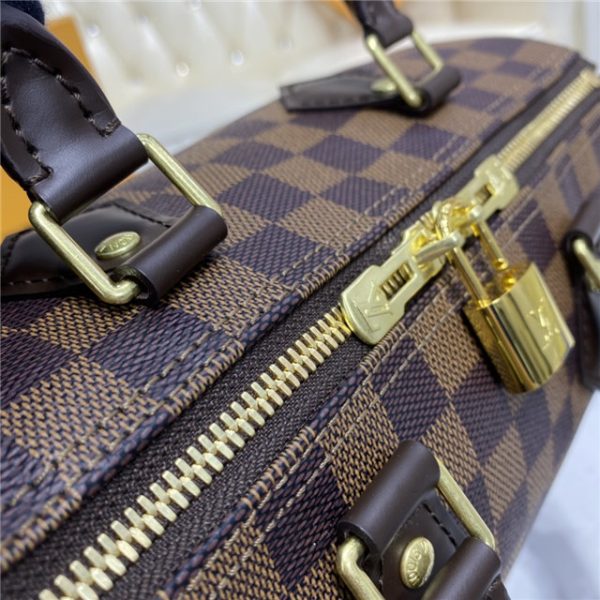 Louis Vuitton Speedy Bandouliere 25 Damier Ebene Cherry N41368 - Image 6