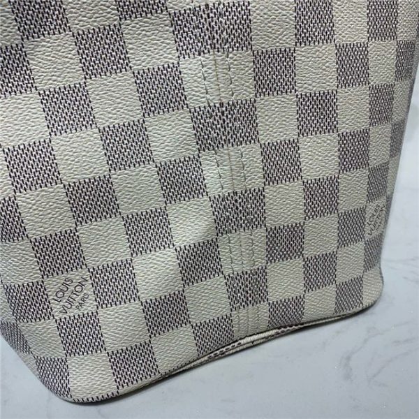 Louis Vuitton Damier Azur Neverfull Replica MM Rose Ballerine N41605 - Image 8