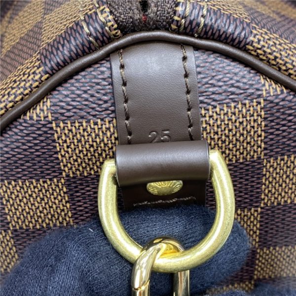 Louis Vuitton Speedy Bandouliere 25 Damier Ebene Cherry N41368 - Image 8