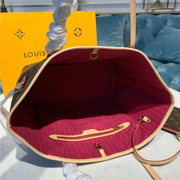 Louis Vuitton Monogram Neverfull Pivoine MM M41178 - Image 9