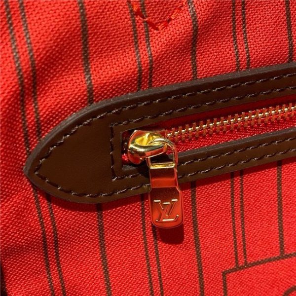 Louis Vuitton Damier Fake Neverfull MM Red N41358 - Image 10