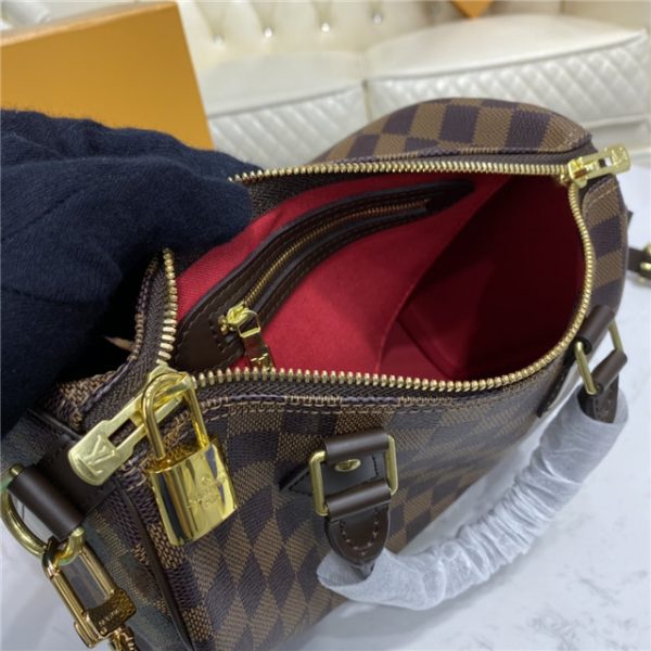 Louis Vuitton Speedy Bandouliere 25 Damier Ebene Cherry N41368 - Image 10