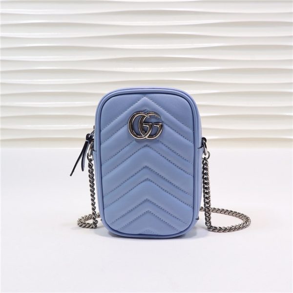 Gucci GG Marmont Mini Bag 598597 Blue