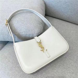 YSL LE 5 A 7 Hobo Bag 657228 White