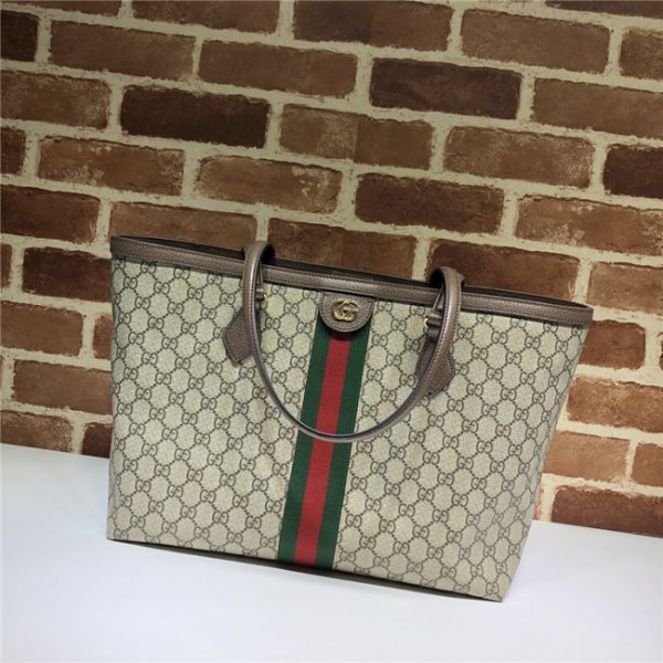 Gucci Ophidia Medium Tote 631685 Brown