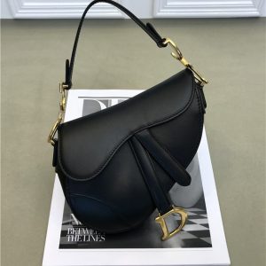 Dior Mini Saddle bag 44602 Black Calfskin
