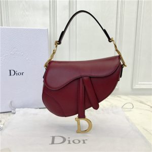 Dior Mini Saddle bag 44602 Red Calfskin