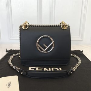Fendi Kan I small leather bag 55301 Black