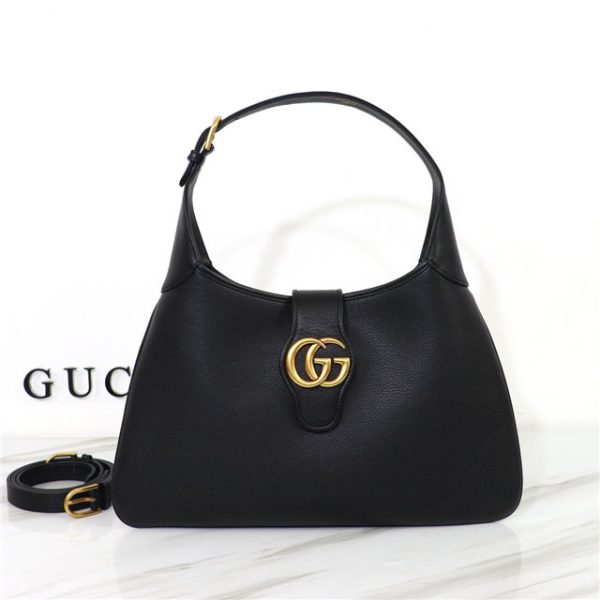 Gucci Aphrodite Medium Replica Shoulder Bag 726274 Black Leather