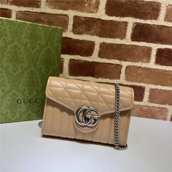 Gucci GG Marmont matelasse Mini Bag 474575B Beige