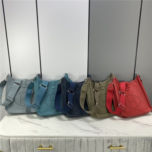 Hermes Evelyne PM Shoulder Bag Clemence 1189 (Varied Colors) - Image 68