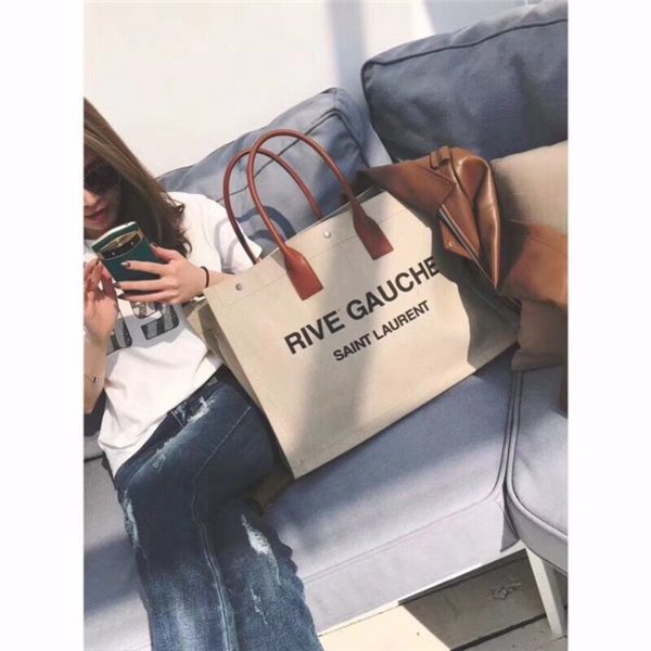 Yves Saint Laurent Rive Gauche Tote Bag 8098 (Varied Colors) - Image 12