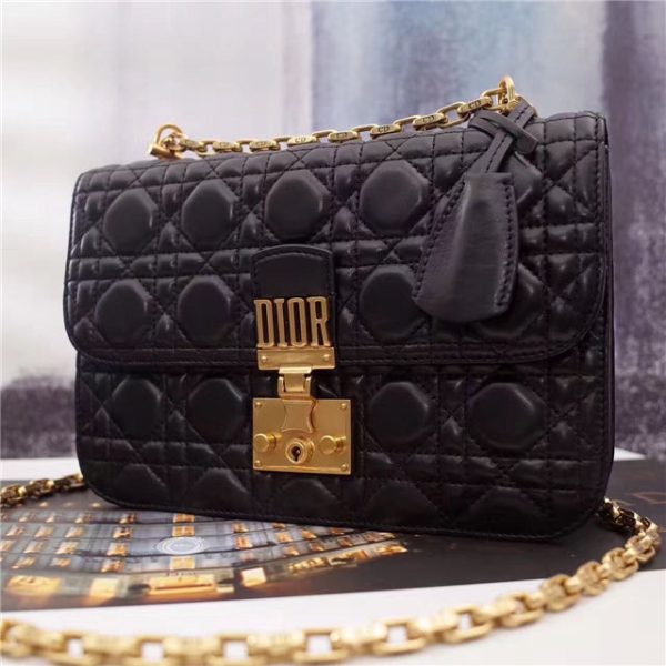 Dior "Dioraddict" Medium Flap Bag 55039 Black - Image 3