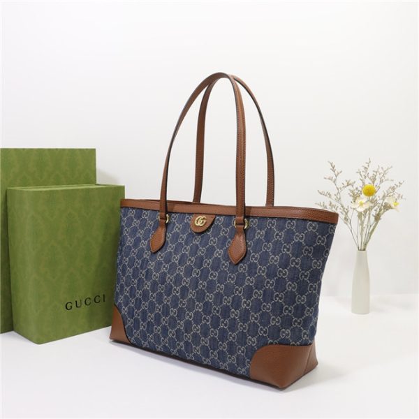 Gucci Ophidia Medium Tote With Web 631685 (Varied Colors) - Image 3