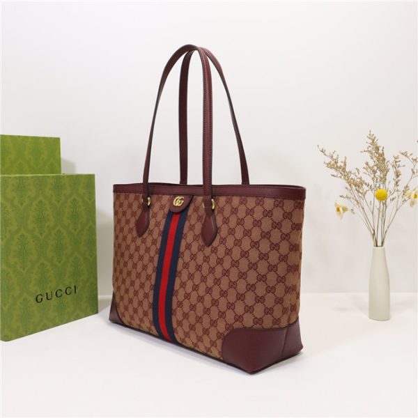 Gucci Ophidia Medium Tote With Web 631685 (Varied Colors) - Image 21