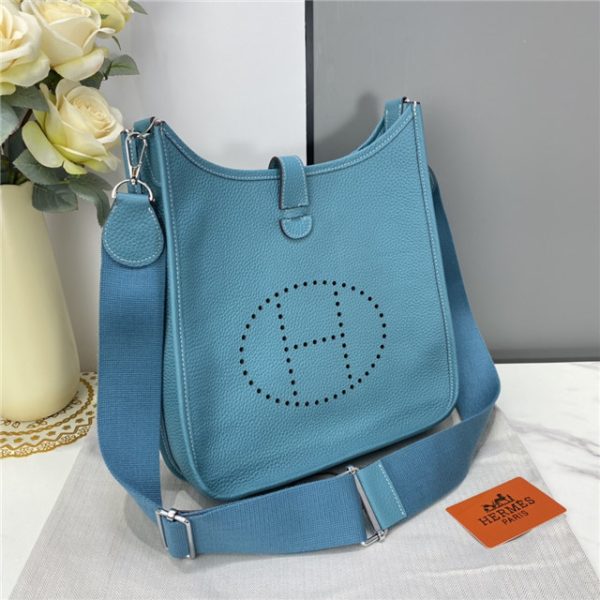 Hermes Evelyne PM Shoulder Bag Clemence 1189 (Varied Colors) - Image 15