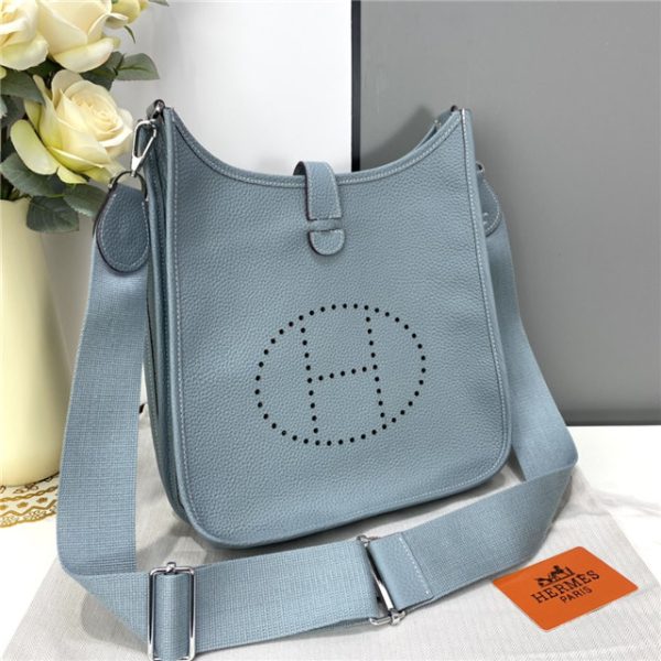 Hermes Evelyne PM Shoulder Bag Clemence 1189 (Varied Colors) - Image 26