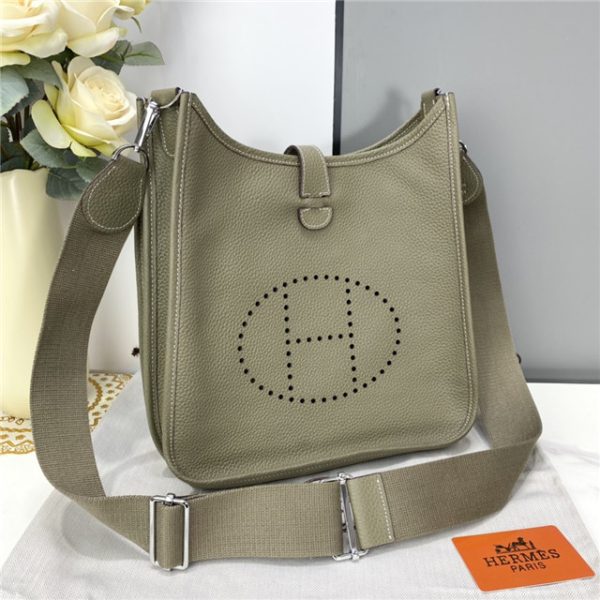 Hermes Evelyne PM Shoulder Bag Clemence 1189 (Varied Colors) - Image 48