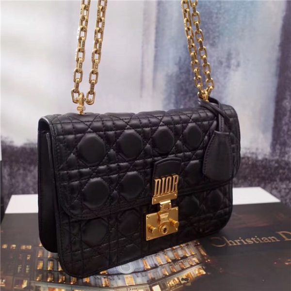 Dior "Dioraddict" Medium Flap Bag 55039 Black - Image 4