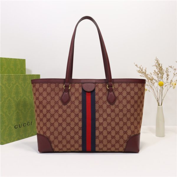 Gucci Ophidia Medium Tote With Web 631685 (Varied Colors) - Image 22