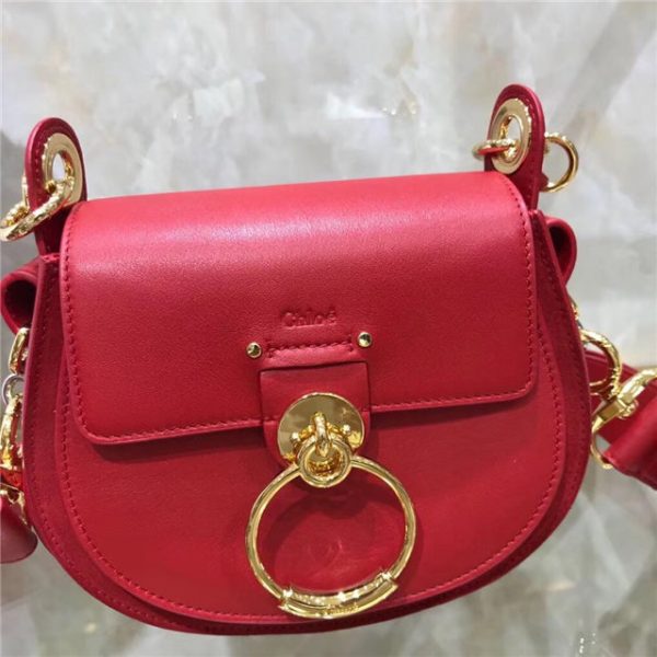 Chloe Small Tess bag 28818 shiny & suede calfskin (Varied Colors) - Image 61