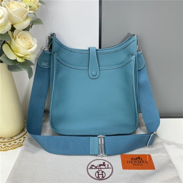 Hermes Evelyne PM Shoulder Bag Clemence 1189 (Varied Colors) - Image 16