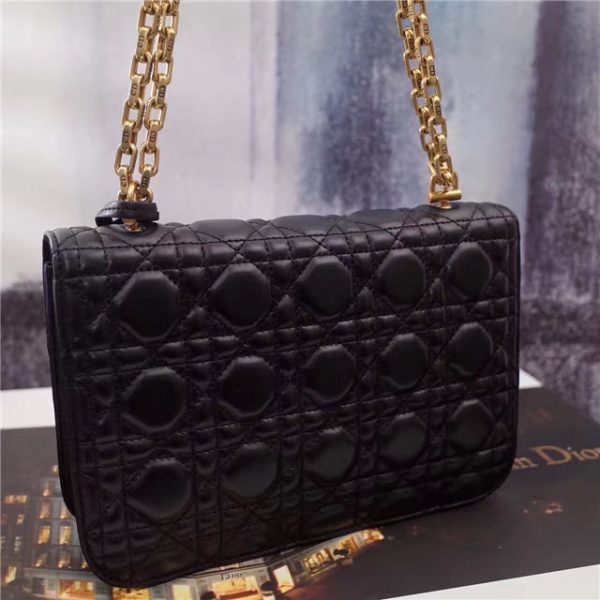 Dior "Dioraddict" Medium Flap Bag 55039 Black - Image 5