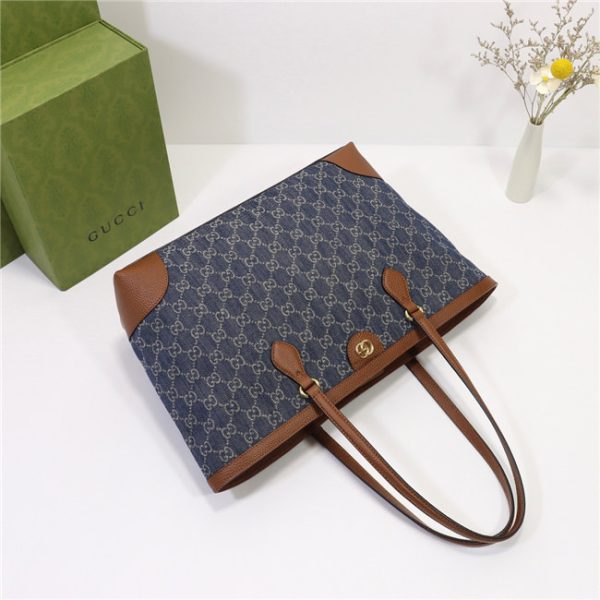 Gucci Ophidia Medium Tote With Web 631685 (Varied Colors) - Image 5
