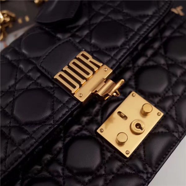 Dior "Dioraddict" Medium Flap Bag 55039 Black - Image 6