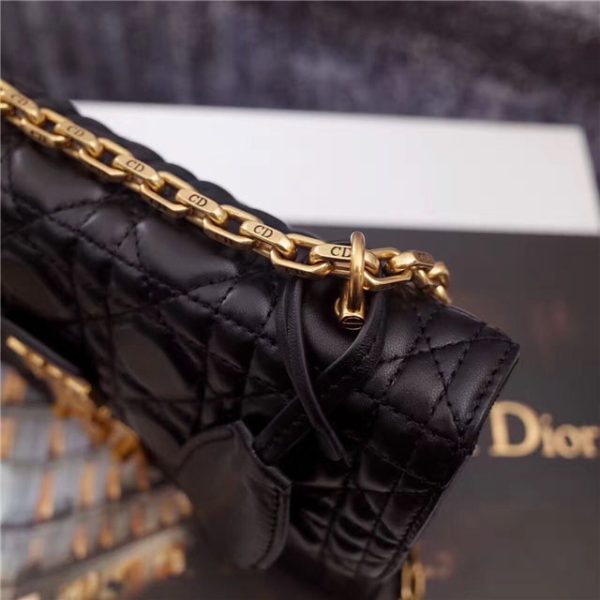 Dior "Dioraddict" Medium Flap Bag 55039 Black - Image 7