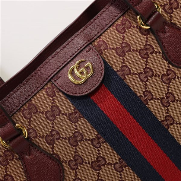 Gucci Ophidia Medium Tote With Web 631685 (Varied Colors) - Image 25