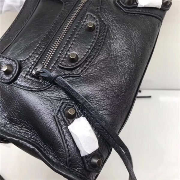 Balenciaga Classic Mini Lambskin City Tote Bag (Varied Colors) - Image 7