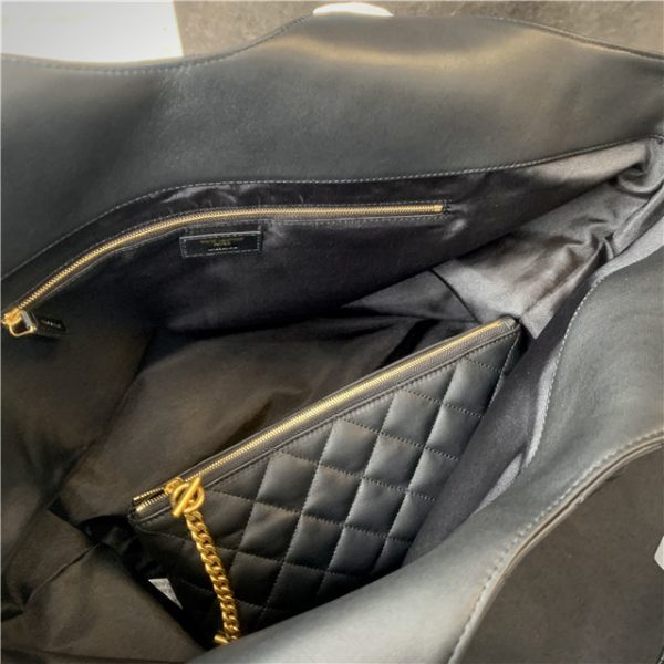 YSL Icare Maxi Shopping Bag 698651 Black - Image 8