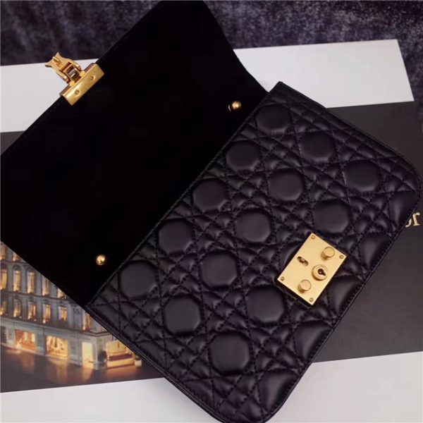 Dior "Dioraddict" Medium Flap Bag 55039 Black - Image 9