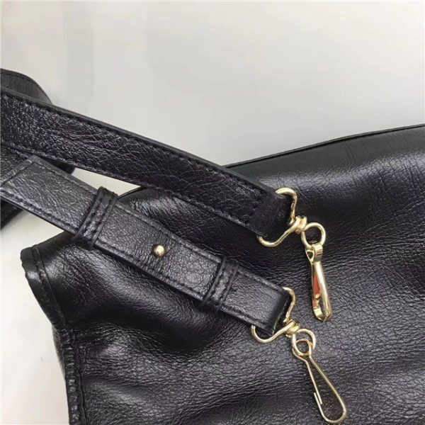 Balenciaga Classic Small Lambskin City Tote Bag 436 Black - Image 9