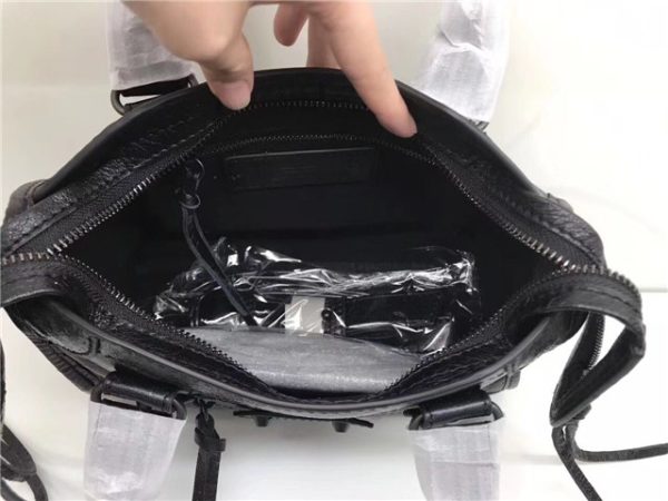 Balenciaga Classic Mini Lambskin City Tote Bag (Varied Colors) - Image 10